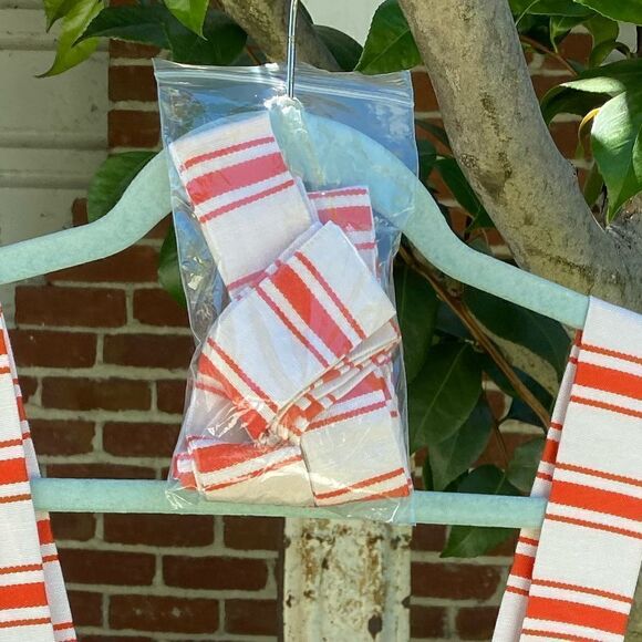 👚Cabi Brunch Halter Top - Red & White stripes with detachable bow ties S - New! - Picture 5 of 8